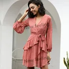 Summer Wear Long Sleeve Casual Women Dress