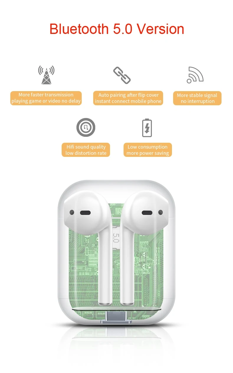 world best selling products wireless earbuds i99 tws with display screen wirlesless charging headphone i100 i200 i500 tws i23 - ANKUX.COM