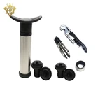 Premium quality design wine bottle stopper vacuum pump with any deluxe box you need