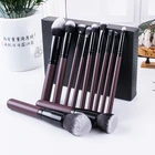 for Concealer Synthetic Brush Set Makeup Professional Private Label Synthetic Hair 11 Pcs Wood Makeup Brush Set in Box