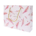 biodegradable paper bag Custom Logo Various Size Luxury Printed Small Jewellery Packaging Gift Boutique Carry Paper Bag