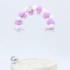Door Wedding 2020 Hot Sale Creative Pompon Golden Ball Arched Door Wedding Cake Topper Party Decorations
