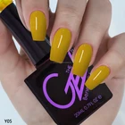 Yellow Polish Hot Fashion Finger Gel Yellow Orange Color Gel Nail Polish UV Led Gel Polish