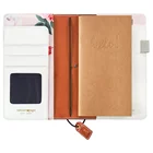 Designer Planner School PU Elastic Custom Leather Travel Notebook Dot Grid Journal Agenda Diary