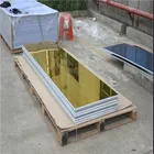 custom decorative concave red high gloss 1mm colored acrylic mirror sheet