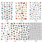 Hot Nail Stickers Sticker Hot Sale Wholesale Butterfly Nail Polish Stickers 7 Design Nail Art Sticker