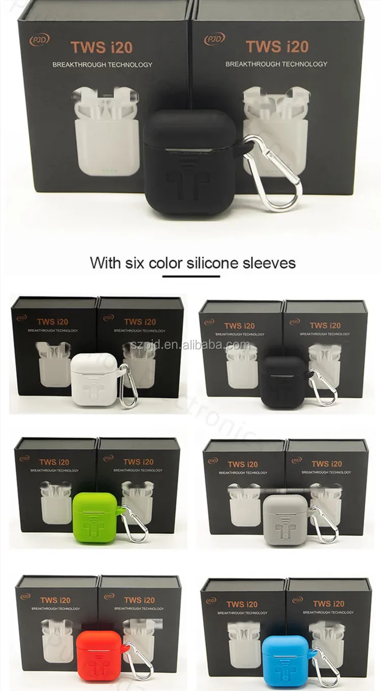 2019 Original Blue tooth i20 TWS with microphone wireless Blue tooth headphones PK i7 i10 i12 - ANKUX.COM