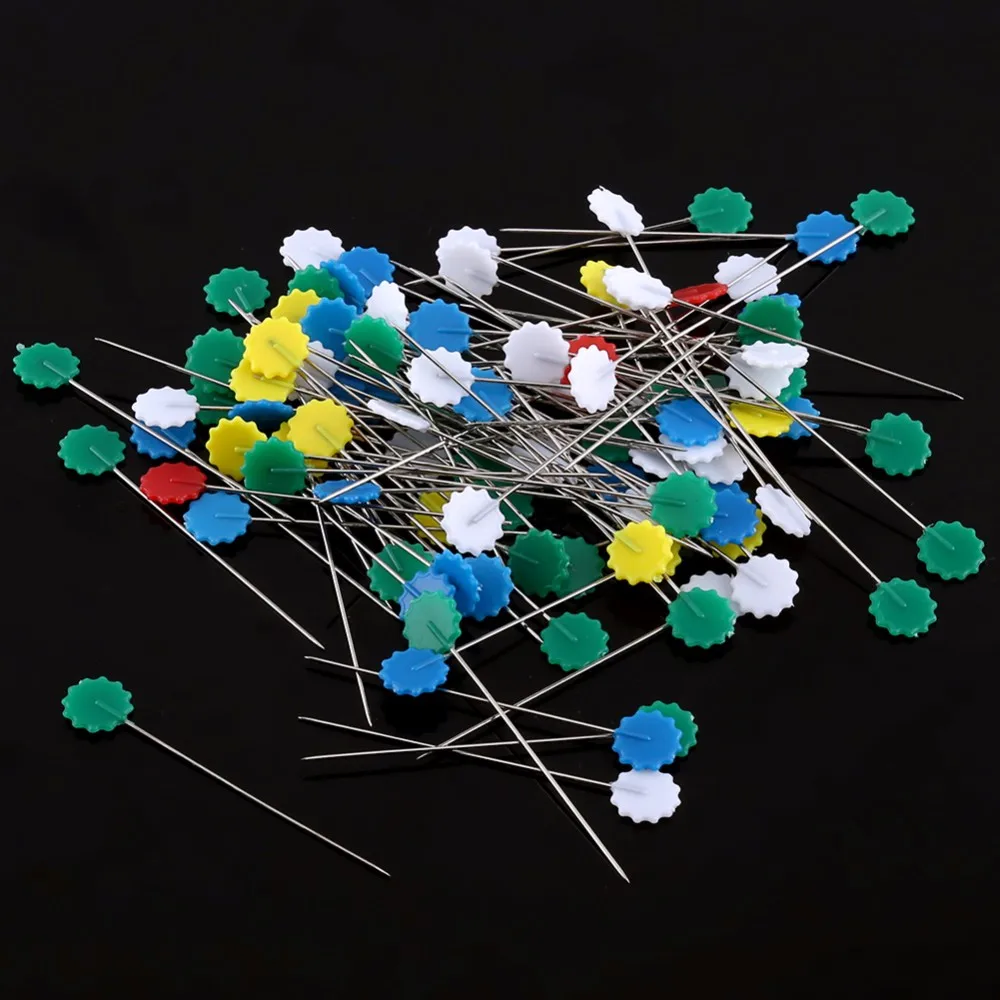 100Pcs/lot Sewing Accessories Patchwork Pins Sewing Pin With Box DIY Sewing Patchwork Pins Quilting tool
