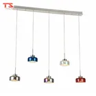 Cheap Decorative Dubai Style Glass Light Chandelier Metal Pendant Lamp Chrome Finished