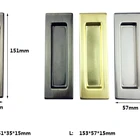 Concealed iron sliding Handle door Pull Conceal cabinet pull flat door flush handle