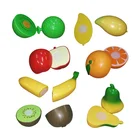 Plastic fruits cutting pretend play food kids toys kitchen set