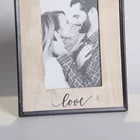China Photo Frame The Photo Frame China Manufacturers 4"X 6" Metal Photo Frame With Rustic White Washed MDF Mat