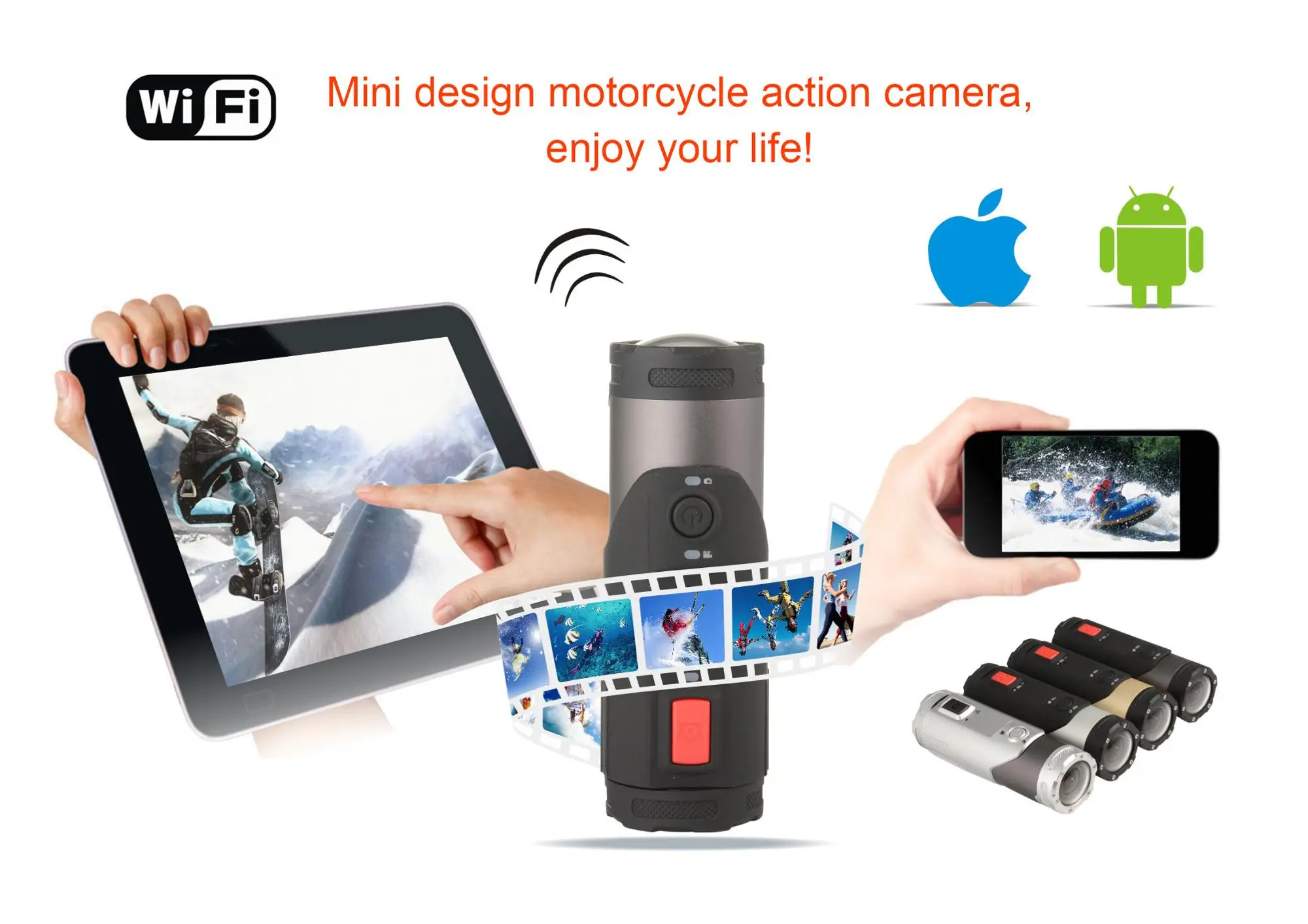 Full Hd 1080p Waterproof Action Camera Be Unique Wifi Bike Motorcycle