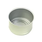Round metal tin cans can be used for food packaging