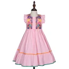 Good Quality Modern Cute Kids Clothing Girl Embroidery Dress 01692