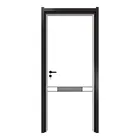 DIAOSI Patented 2020 Simple Foreign Wood Door High Quality MDF Melamine Kitchen Doors For Internal Project Portes En Bois
