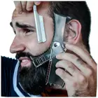 New design rotatab Beard Shaping Tool - 8 in 1 Comb Multi-liner Beard Shaper Template Comb Kit Transparent