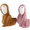 Rhinestone Hotfix Rectangular Rhinestone Jersey Hijab And Scarf With Stones For Muslim Women