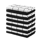 Good quality 100% cotton kitchen hand cleaning absorbent grey dish towels
