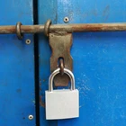 New Euro style silver color painting cheap iron padlock for made in china