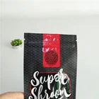 UV Gloss Printing And Matte Black Custom Ziplock Stand Up Pouches For Snack Food Packaging