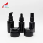 5ml 10ml 15g 30g 50g 60g 100g 120g 200g 250g 500g width mouth UV black dark violet bottle glass jar with Bakelite Lids VB-888A