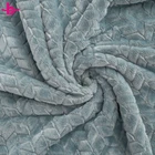 Thick Warm 3D Jacquard Blanket Wheat Ears Double Sides Flannel Fleece Sherpa Throw Blanket