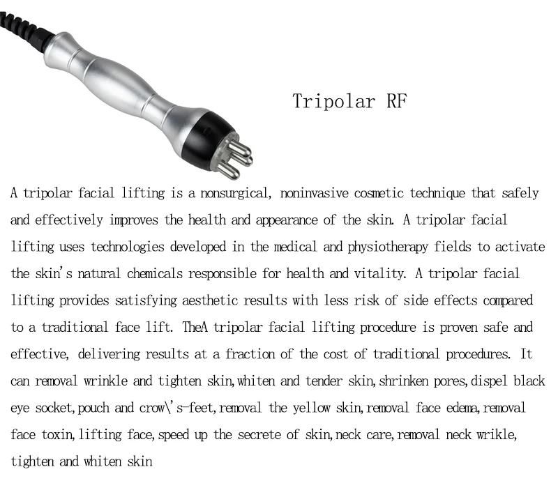3 in 1 Ultrasonic Liposuctoin Cavitation RF Vacuum Massage Fat Reduction Machine