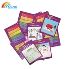 Custom printing graphic game flash card with standard size for kids