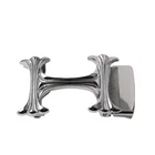 Fashion Custom H Shape Zinc Metal Plate Belt Buckle Western Concho Buckles Stainless Steel Belt Buckle