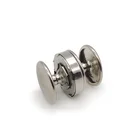 Wholesale Alloy Cap Eyelet Fastener Button Double Rivet Magnetic Snap for Leather Accessories