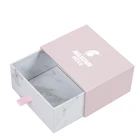 Custom luxury cardboard paper wig hair gift box small sliding packaging drawer boxes for underwear