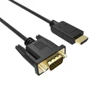 HDMI to VGA Cable with Chip up to1080P Full HD Connector Audio Video Adapter