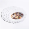 wholesale cheap large plastic food printed food grade plastic round lace plastic food tray