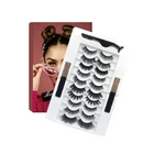 3d Eyelashes Eyelashes 3d False Eyelash New Packaging 4 Pairs Waterproof 3D False Magnetic Eyelashes