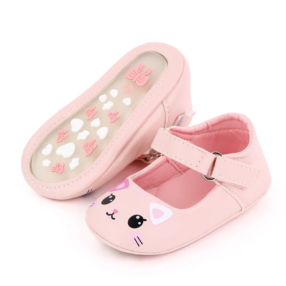 wholesale Fashion solid cute animal little baby girl dress shoes manufacture