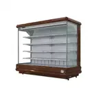 Stainless steel vertical upright deep freezer 4 door freezer commercial refrigerator/pastry display cabinet