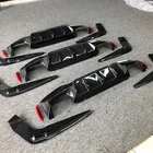 New car carbon fiber diffuser For bmw 5 series G30 G38 Refit 3D rear bumper lip 18-in