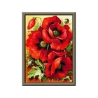 Factory wholesale custom home effect wall decorative painting 2019 flower 5D DI diamond painting set