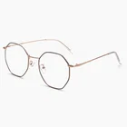 Logo Customization Woman Optical Frames New Designer Woman Optical Frames Metal Round Clear Lens Silver Gold Eye Glass
