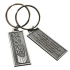 Zhongshan Supplier high quality souvenir craft metal key ring cheap custom best friend keychain