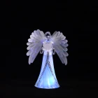 Color Changing Christmas Angel Feather Wings Crafts Angel Figure Arts Decoration