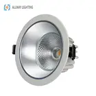 卸売 led メーカーアンチグレア調整可能な白 cob 薄暗いにウォーム led 凹型天井ダウンライト