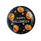 Christmas dinner black paper plate dies cut tableware charger plates