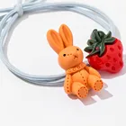 2019 New Unique Kids Girls Cute Rabbit Hair Band Bunny Hair Tie Elastic Hair Accessories