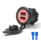 Usb Car Charger Car Usb Charger Socket 5v 3.1A 2 Usb Port Car Charger Socket With LED
