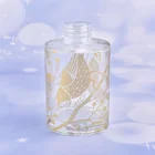 wholesale 150ml custom empty round shape aroma glass reed diffuser bottle