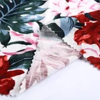 Women garments custom challi spun 100% rayon print fabric