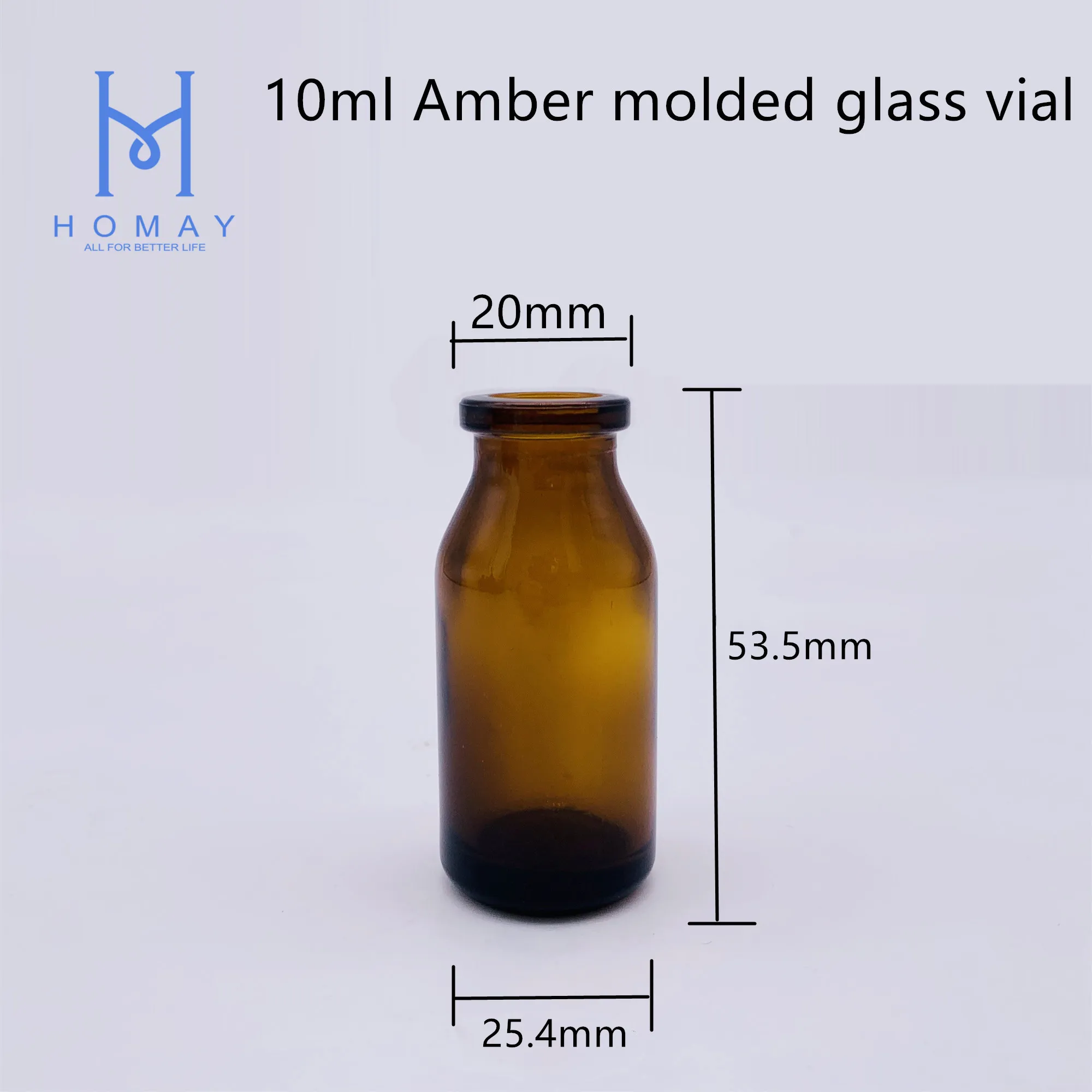 High Quality Amber Clear Molded Glass Vials For Injection Usp Type I Ii