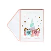 High Quality Flower Happy Birthday Cards, Cute Unicorn Handmade 3D Greeting Cards for Girls
